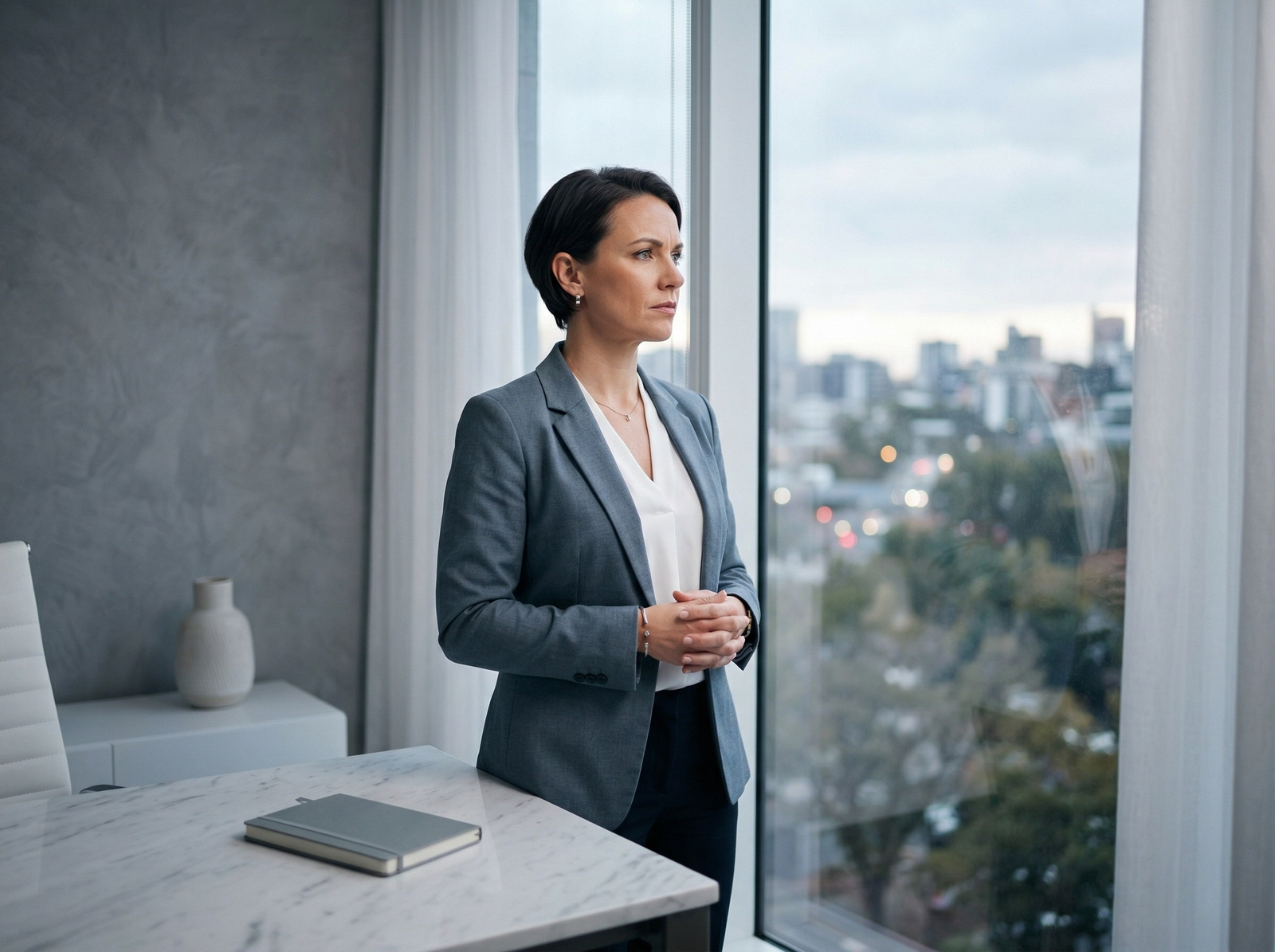 Profesional reflexionando sobre su estancamiento evolutivo